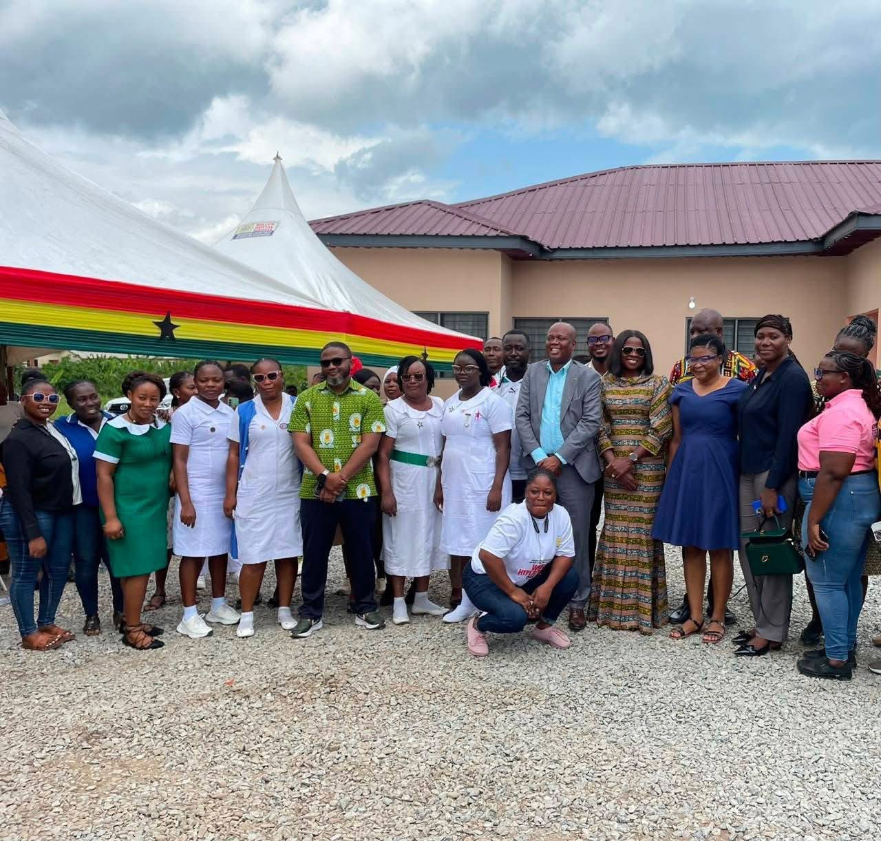 UPPER WEST AKIM DISTRICT COMMISSIONS NEW MATERNITY WARD AND DISTRIBUTES MEDICAL EQUIPMENT img 0225
