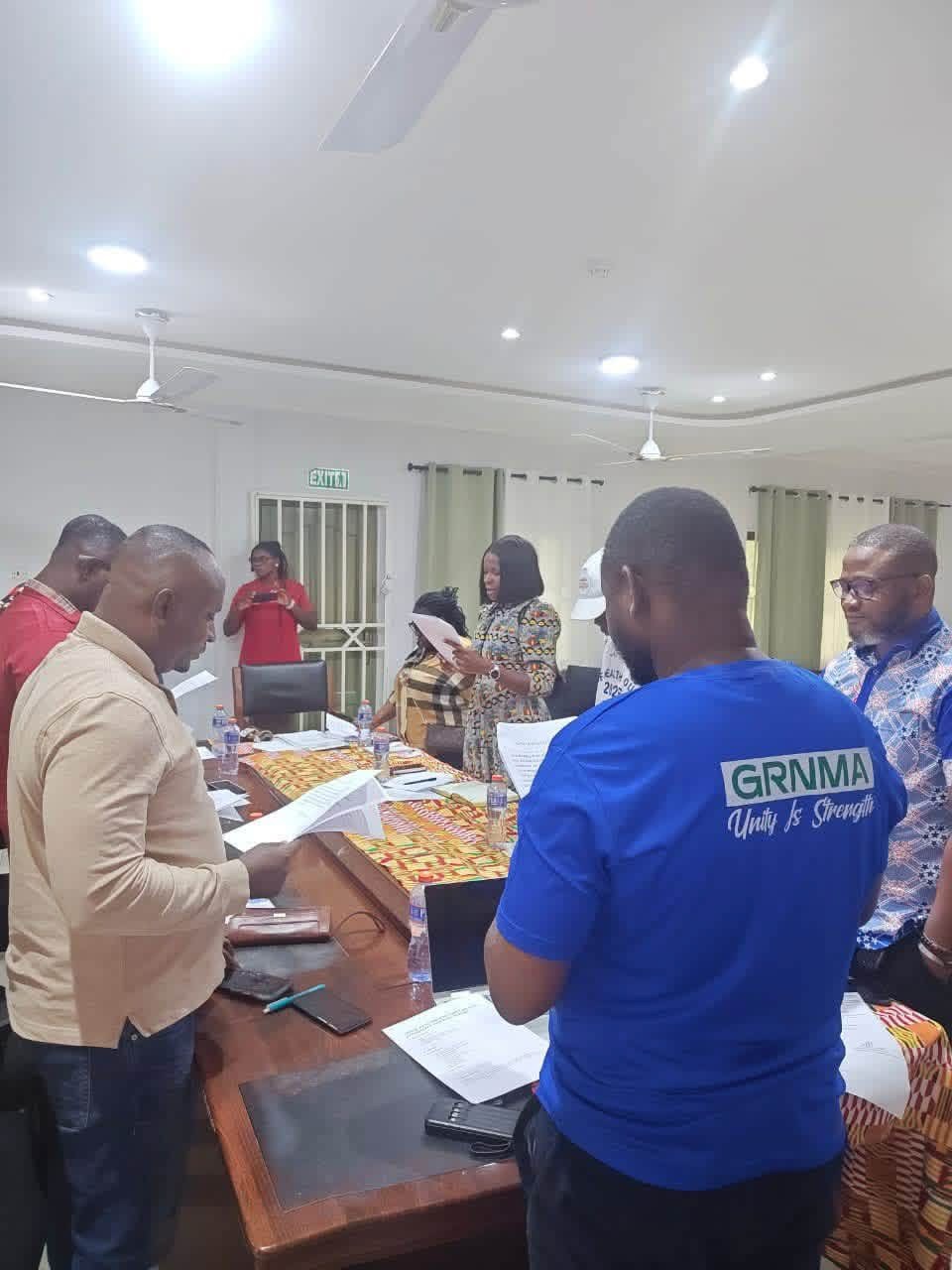 UPPER WEST AKIM DISTRICT HEALTH COMMITTEE HOLDS 2ND QUARTER MEETING; MEMBERS SWORN INTO OFFICE img 0921
